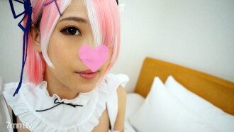 [Uncensored in cosplay clothes until the end] Rezero Lamb / Beautiful girl maid serves with a throat blow job. A large amount of tide jets straddling the dildo! Punishment w with a devil fingering to lotion the vaginal cum shot sperm that has flowed out