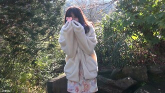 ☆ Half-price campaign ☆ Outdoor exposure! Sensitive slender beautiful mature woman is forcibly taken out and vaginal cum shot SEX! Dirty lewd woman who is shy and squirting ♥