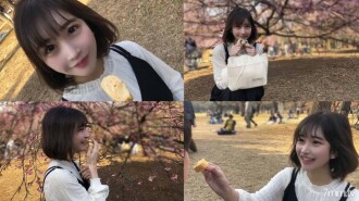 Februar limitiert [unzensiert] 145cm hellhäutige Dame. Lunchbox-Date, kontinuierliches vaginales Abspritzen im Park