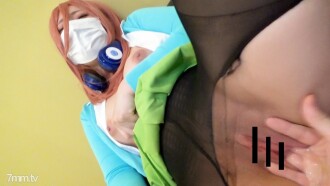 [Sale for a limited time] In the middle of five equal parts ◯ Ahegao vaginal cum shot with a demon piston to Sanku-chan! De M busty third daughter who is torn tights and blows the tide!