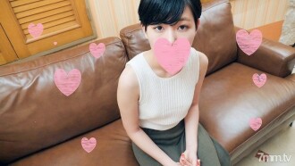 [Personal shooting] Chie 22 years old lewd neat beauty black hair shortcut older sister feels like ovulating and cum shot [amateur video]