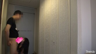 [Personal shooting] Erotic cute and bright, creampie to Mariko with black hair! [Delusion video]