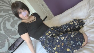 [Personal photography] Nagisa 24 taong gulang Isang malaking halaga ng vaginal cum shot sa isang malaking puwit na kagandahan na may itim na buhok maikling bob