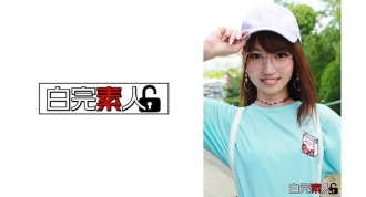 A beautiful girl with small breasts who wears modest pants but is lewd